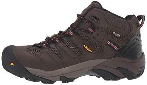 Brown Mid Height Steel Toe Waterproof Work Boots