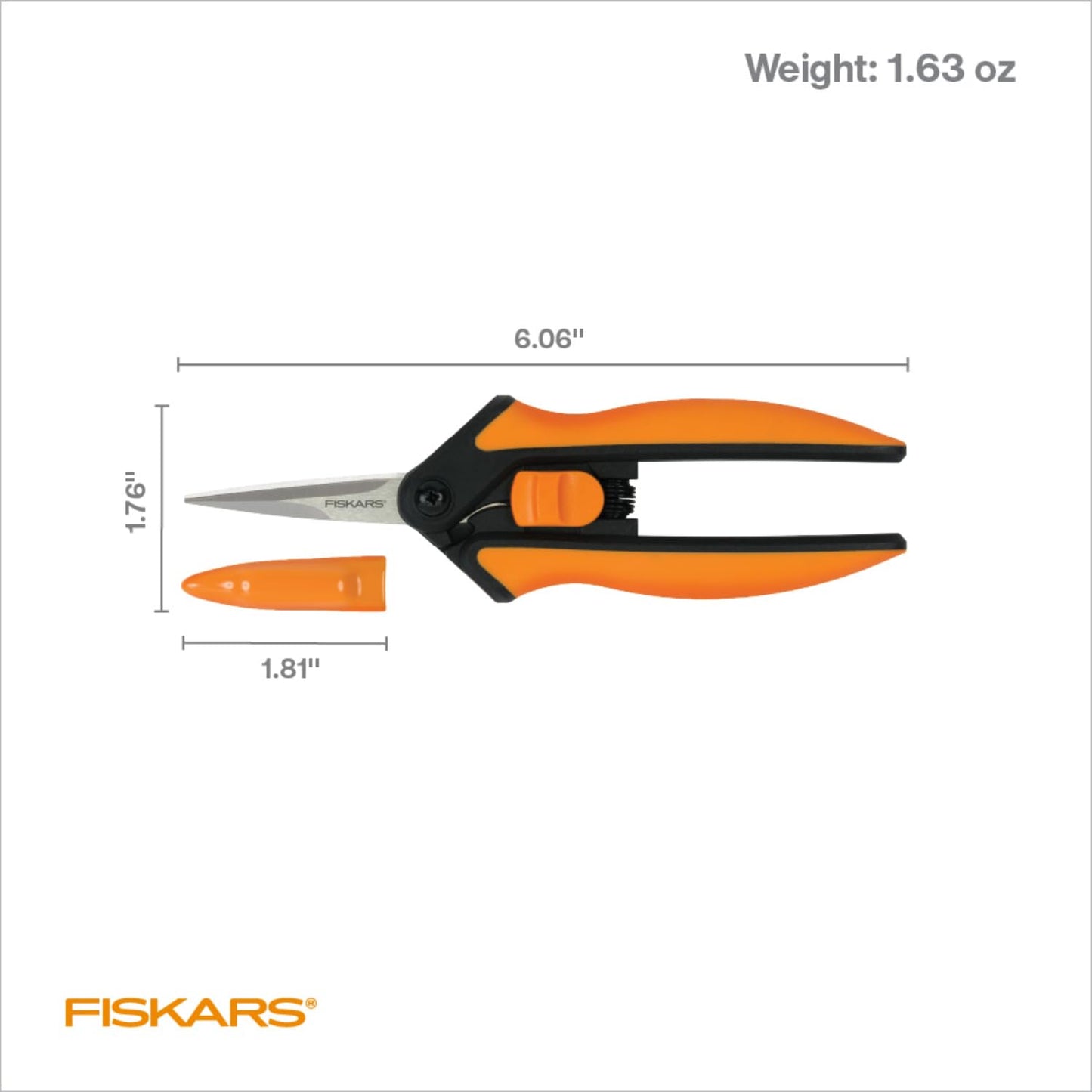 Fiskars Micro-Tip Pruning Snips - 6"