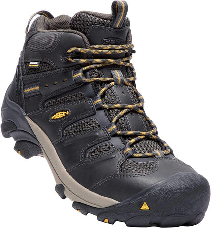 Black Mid Height Steel Toe Waterproof Work Boots